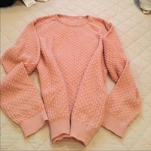Baby Alpaca peach colored Knit Sweater